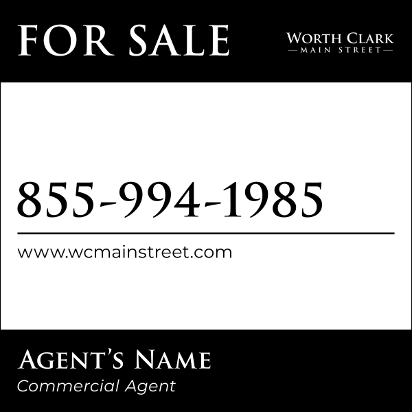 Commercial For Sale Agent Name Sign Panel DF, 48h x 48w, 10mm corugated plastic